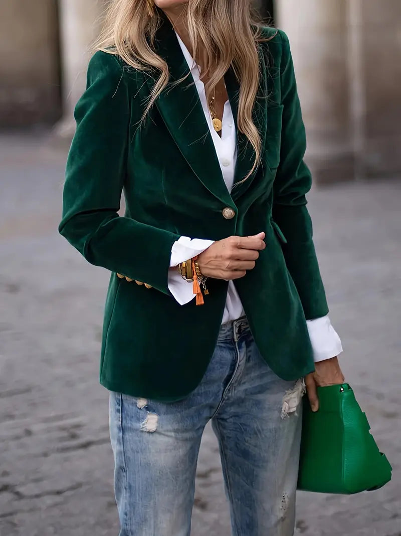 Sylva | Elegant Velvet Blazer