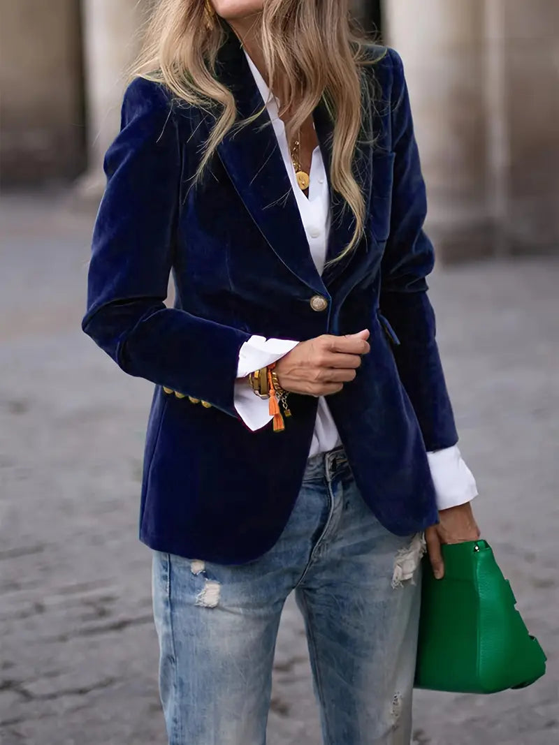 Sylva | Elegant Velvet Blazer