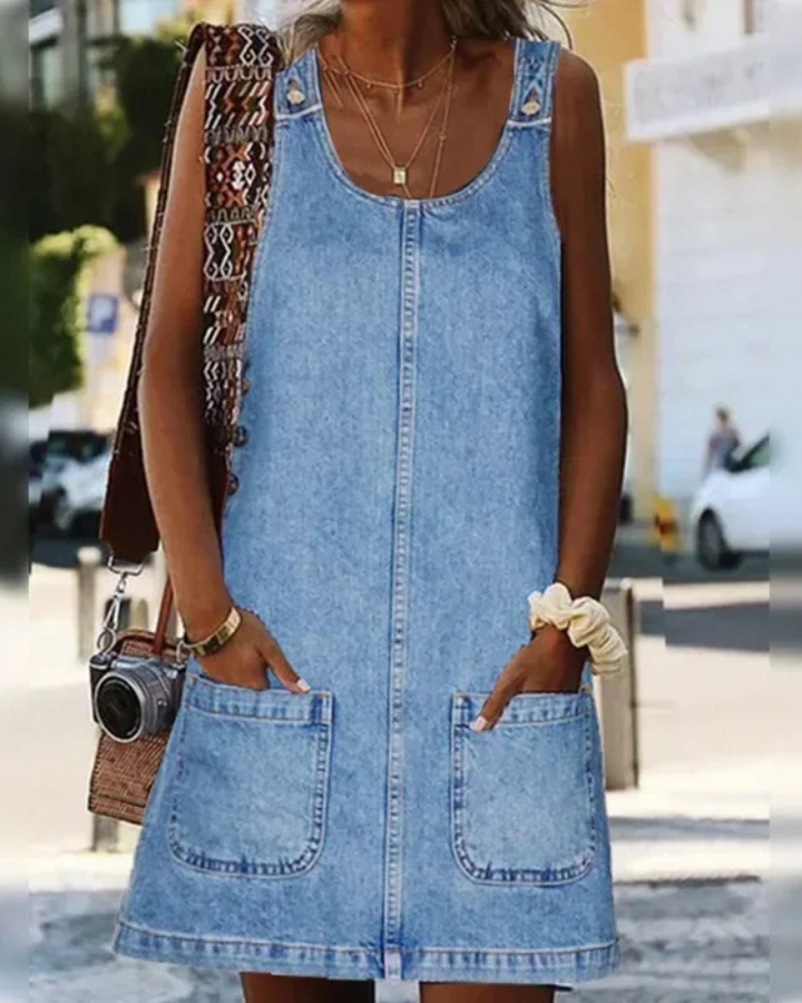 Yolantha | Elegant Denim Dress