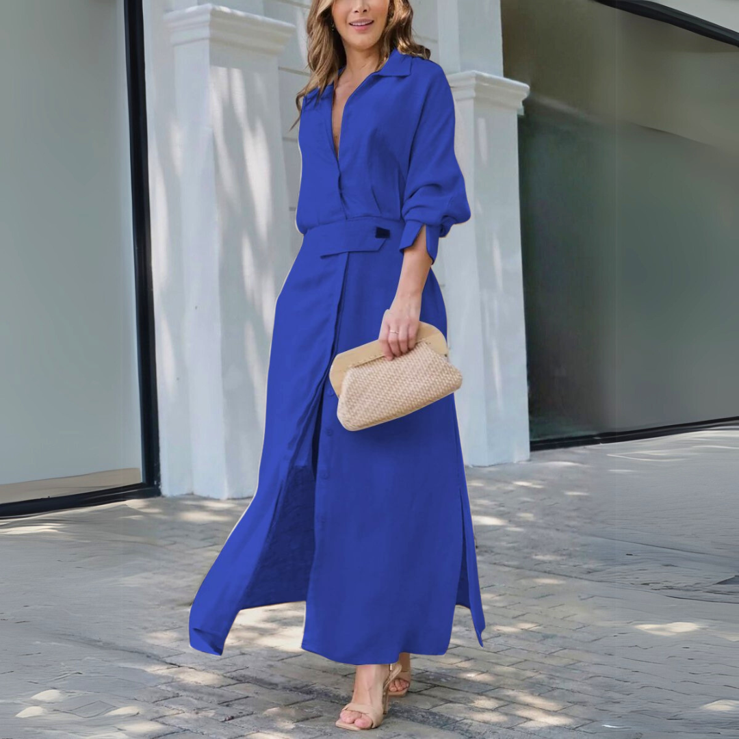 Davina | Timeless Elegant V-Neck Maxi Dress