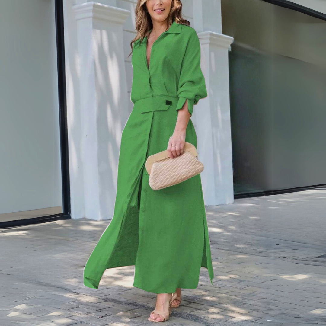 Davina | Timeless Elegant V-Neck Maxi Dress