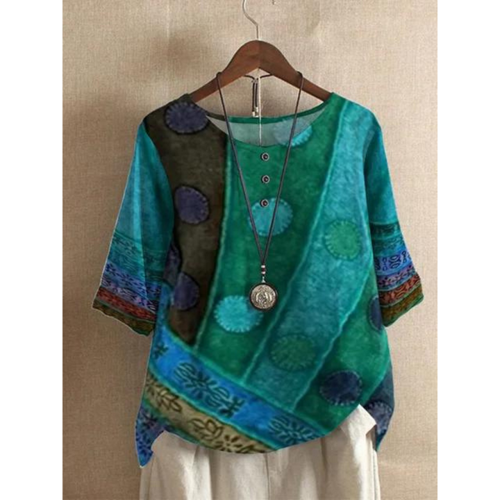 Fiona | Colorful Bohemian Top