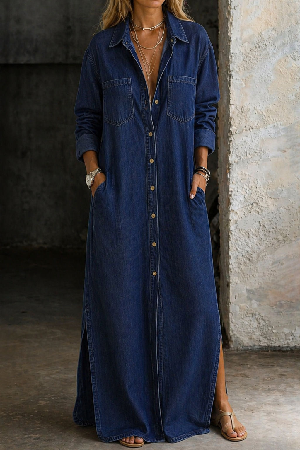 Brixton | Button Down Midi Dress