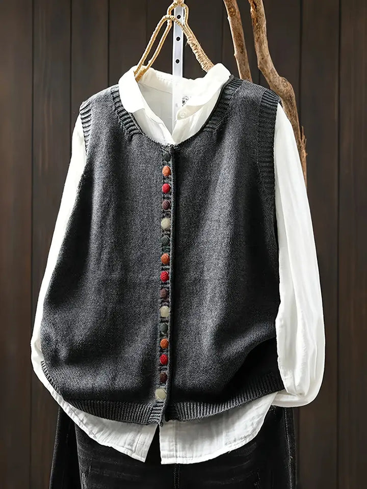 Thyra | Sleeveless Knitted Vest