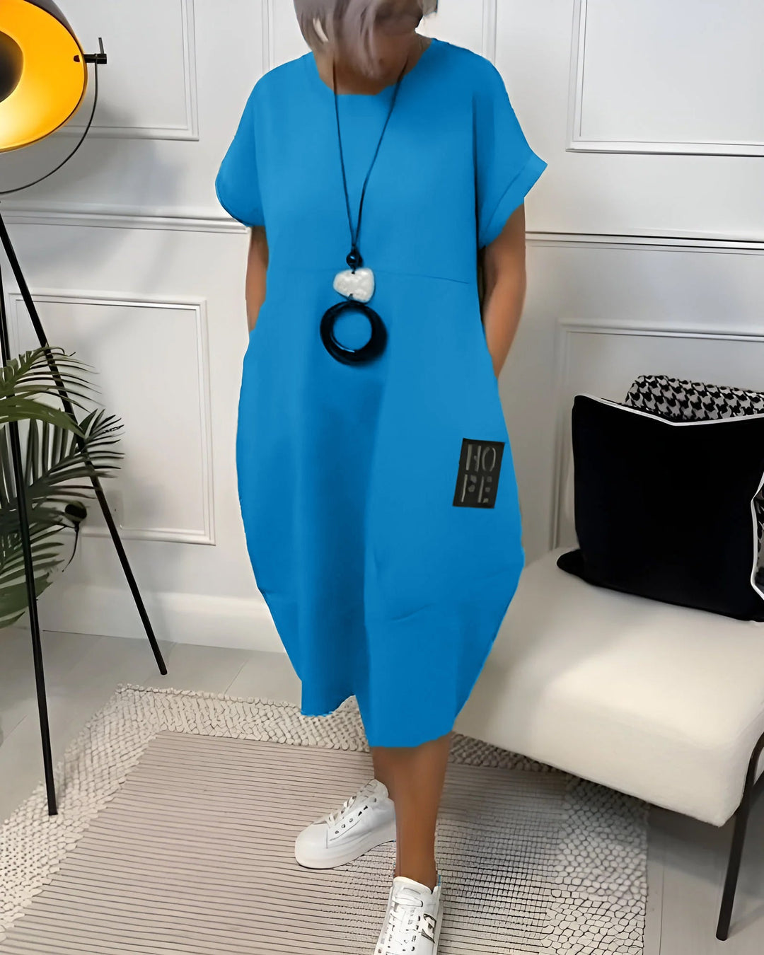 Norena | Relaxed Everyday Kaftan with Short Sleeves