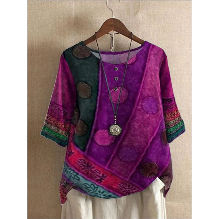 Fiona | Colorful Bohemian Top
