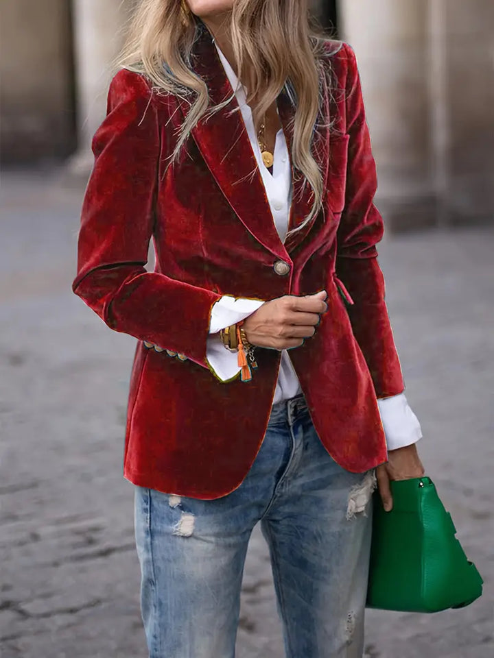 Sylva | Elegant Velvet Blazer