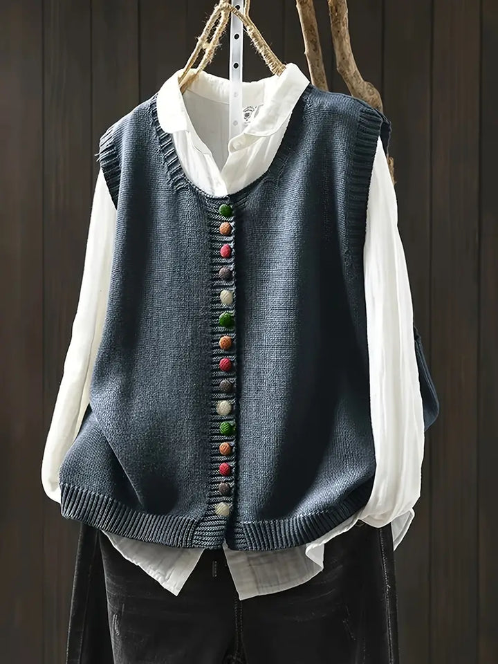 Thyra | Sleeveless Knitted Vest