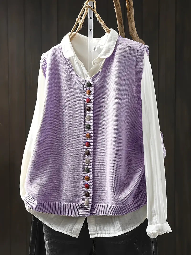 Thyra | Sleeveless Knitted Vest