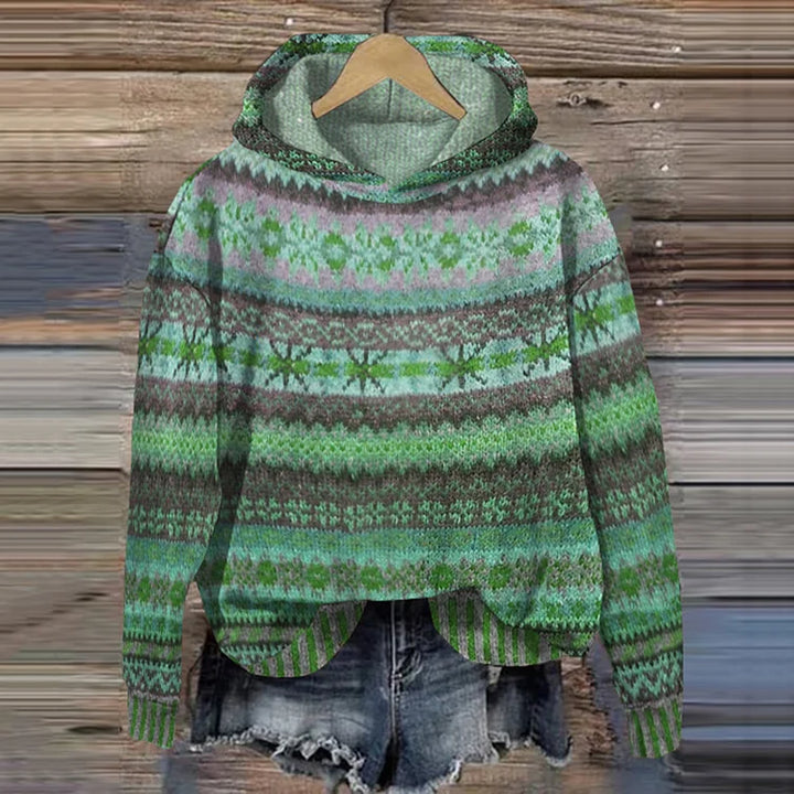 Odela | Classic Retro Pattern Hoodie