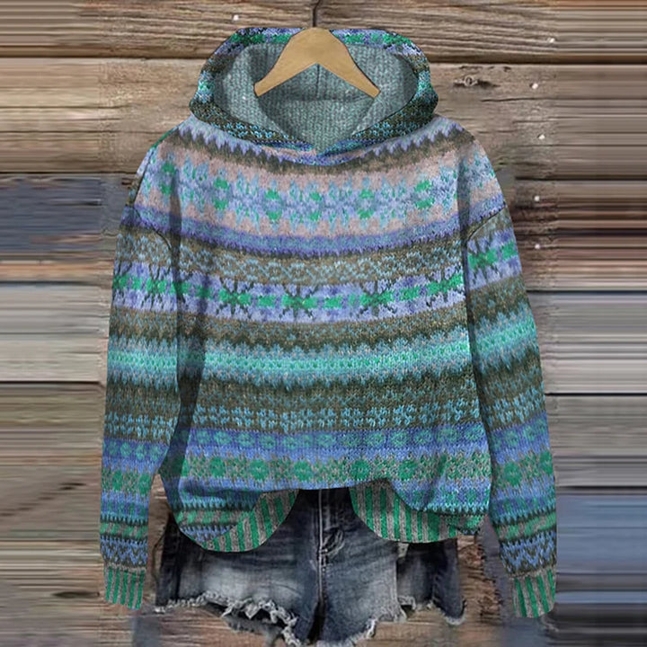 Odela | Classic Retro Pattern Hoodie