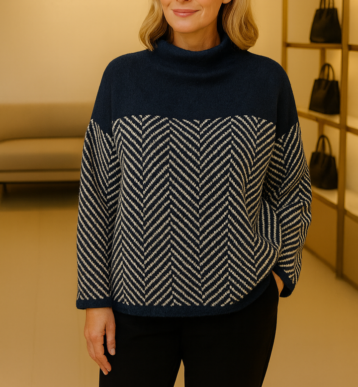Elandra | Elegant Cotton Turtleneck