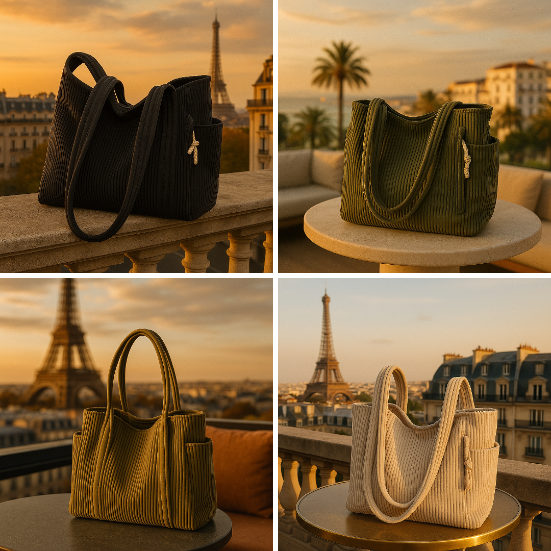 Siena | Textured Ribbed Shopper Bag