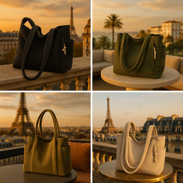 Siena | Textured Ribbed Shopper Bag