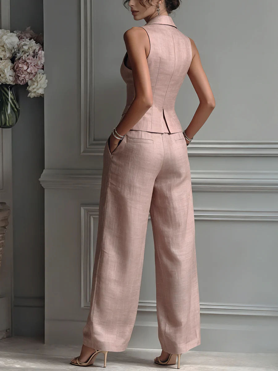 Mirella | Elegant Buttoned Two Piece Set
