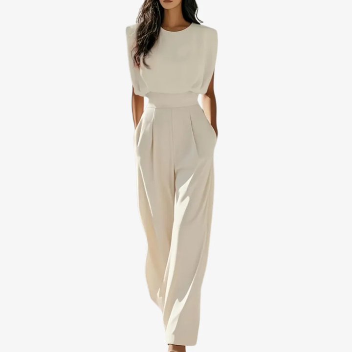 Eloria | Elegant Belted Jumpsuit