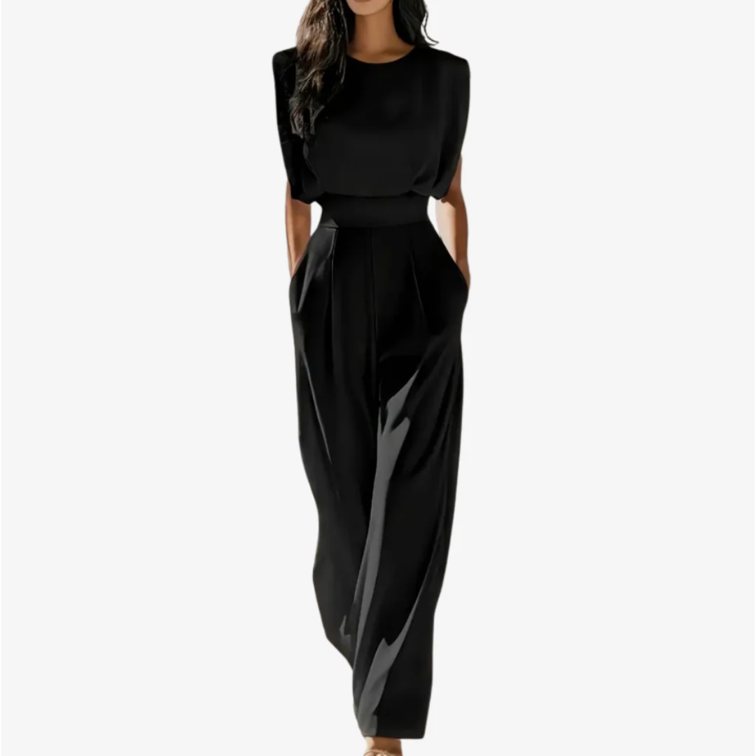 Eloria | Elegant Belted Jumpsuit