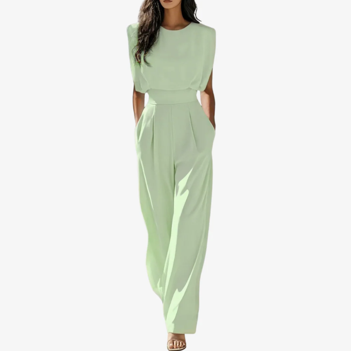 Eloria | Elegant Belted Jumpsuit