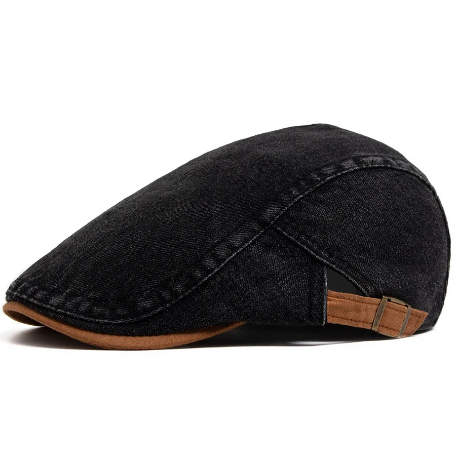 Winstowe | Premium Denim Flat Cap