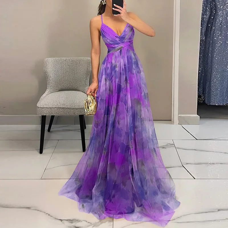 Thalia | Enchanting Maxi Dress with Floral Print