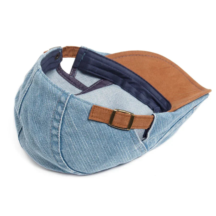 Winstowe | Premium Denim Flat Cap
