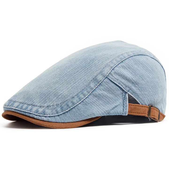Winstowe | Premium Denim Flat Cap