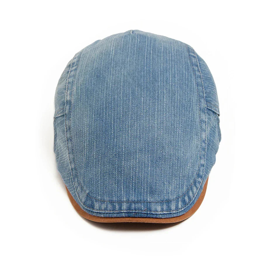 Winstowe | Premium Denim Flat Cap