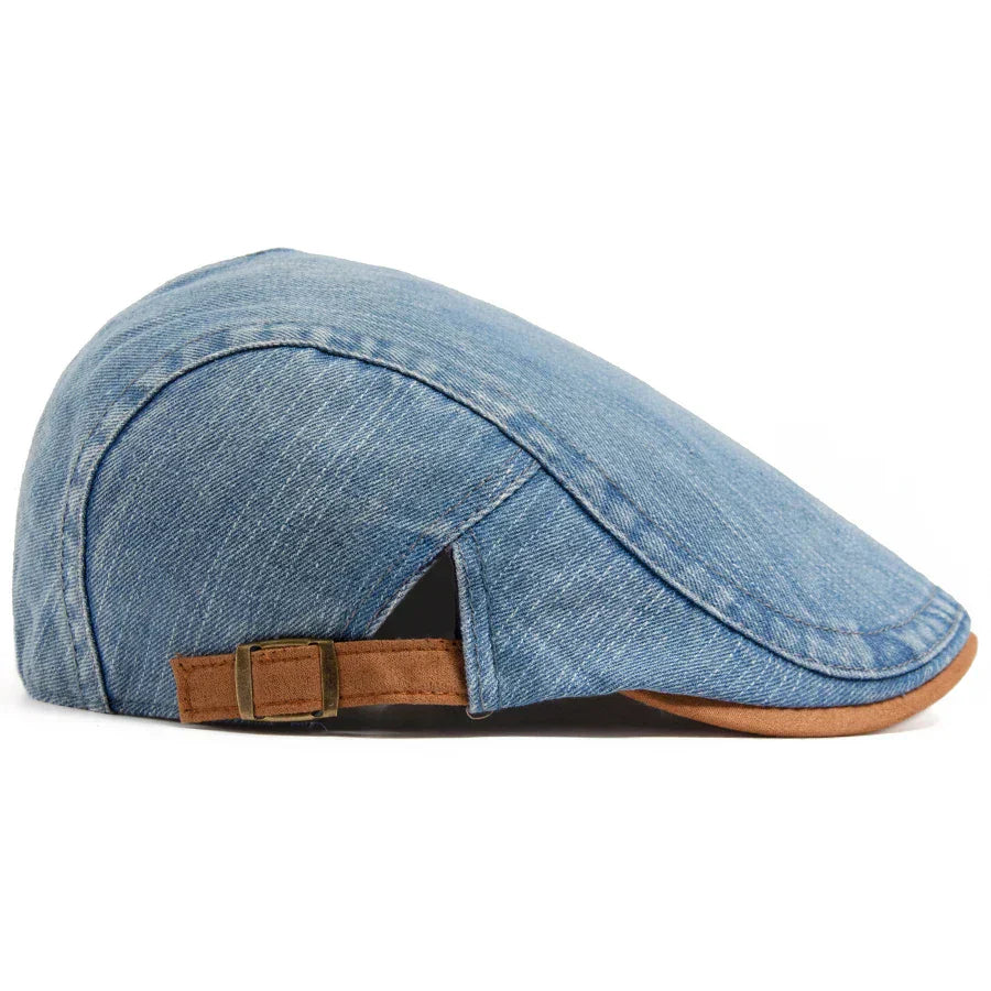 Winstowe | Premium Denim Flat Cap