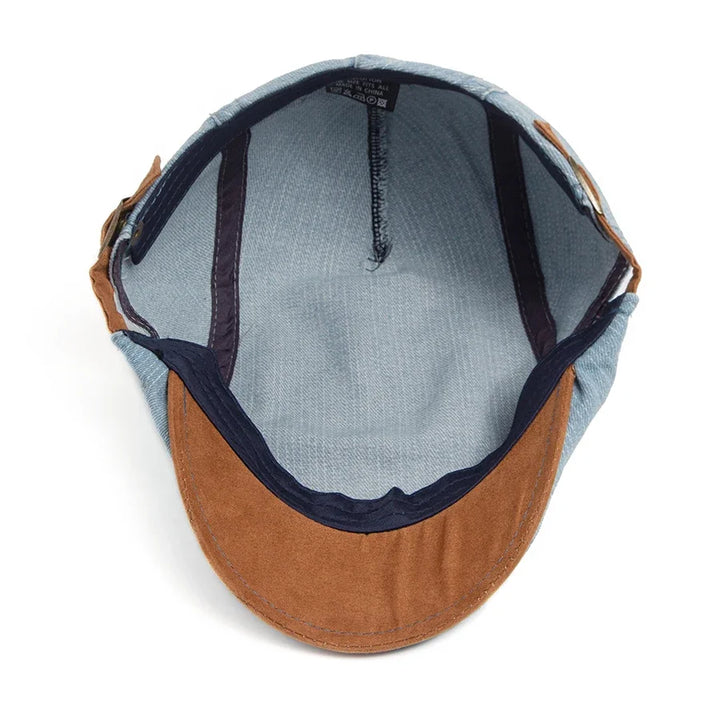 Winstowe | Premium Denim Flat Cap
