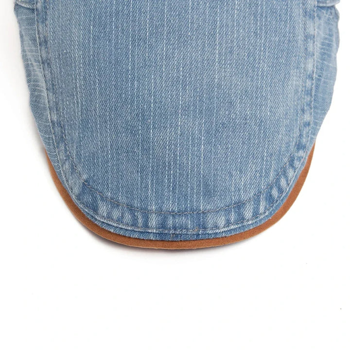Winstowe | Premium Denim Flat Cap