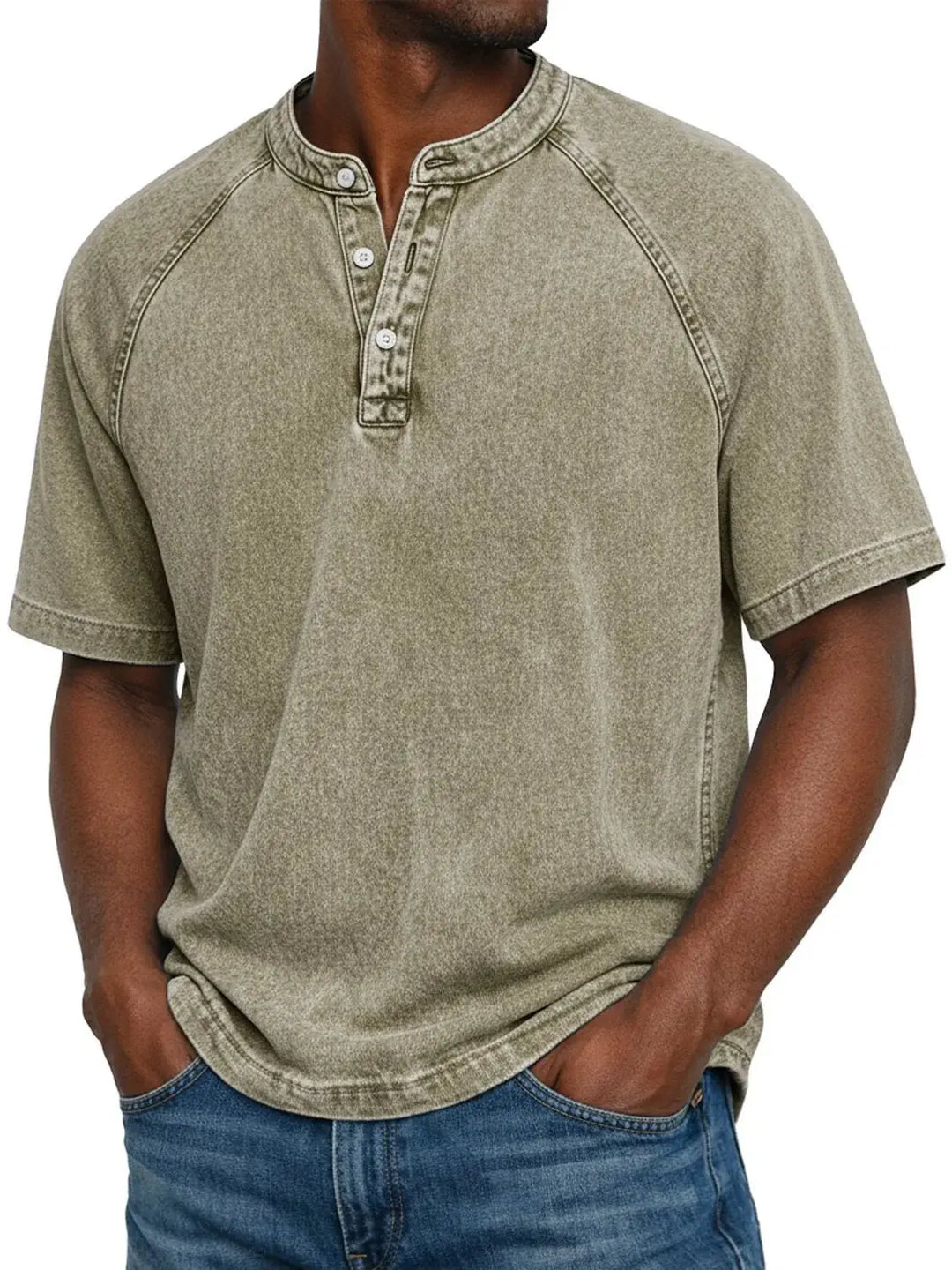 Rothwell | Vintage Button Henley T-Shirt