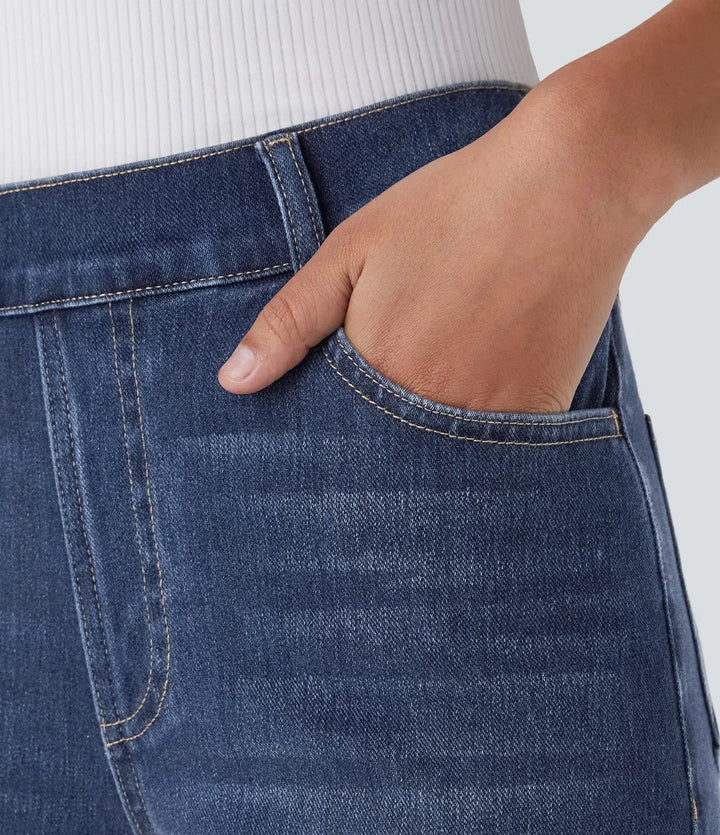 Genese | Elastic and comfortable high-waisted trousers