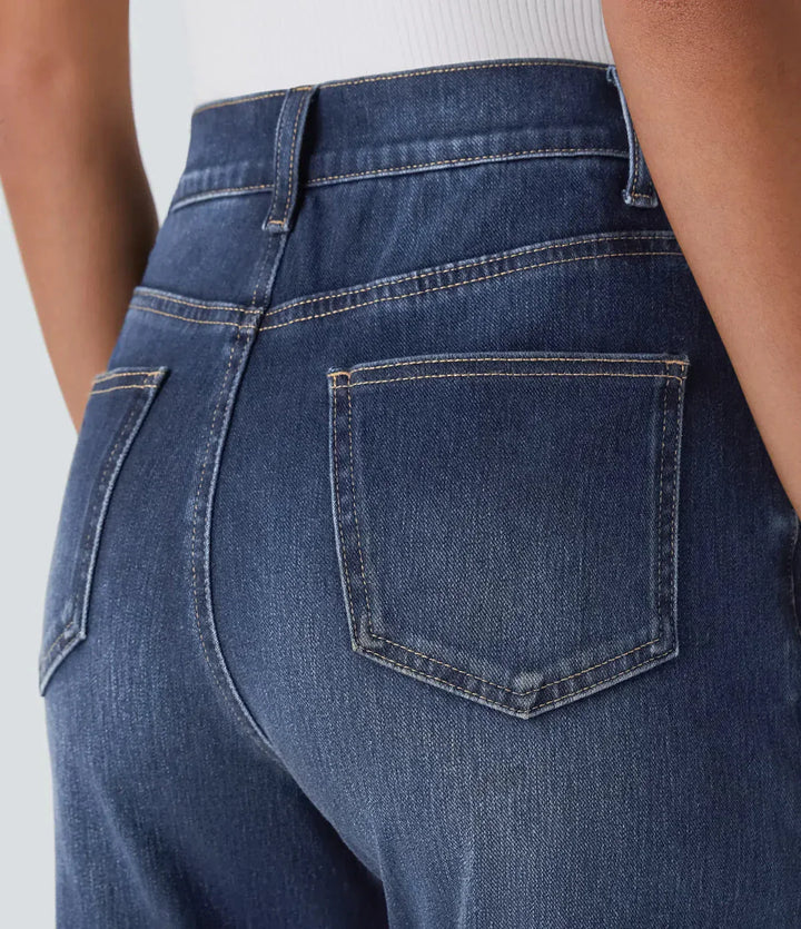 Genese | Elastic and comfortable high-waisted trousers