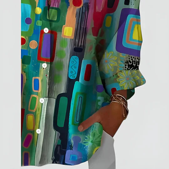 Inara | Geo-Print Blouse