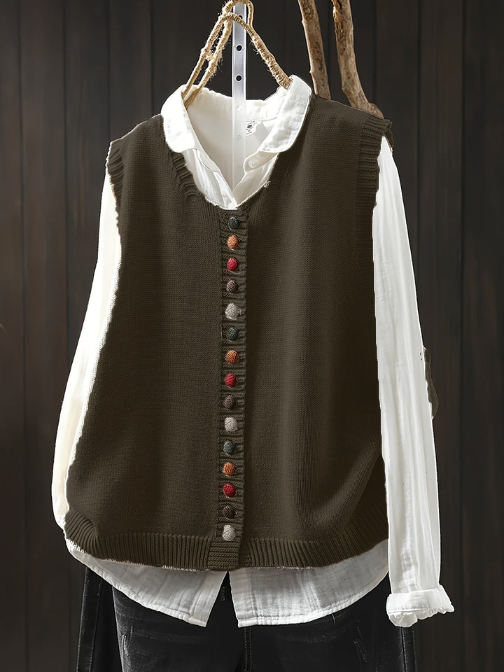 Thyra | Sleeveless Knitted Vest
