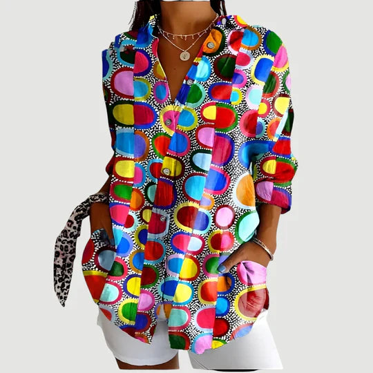 Inara | Geo-Print Blouse