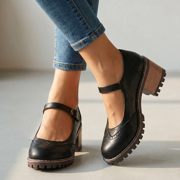 Veloura | Vintage Strap Heels