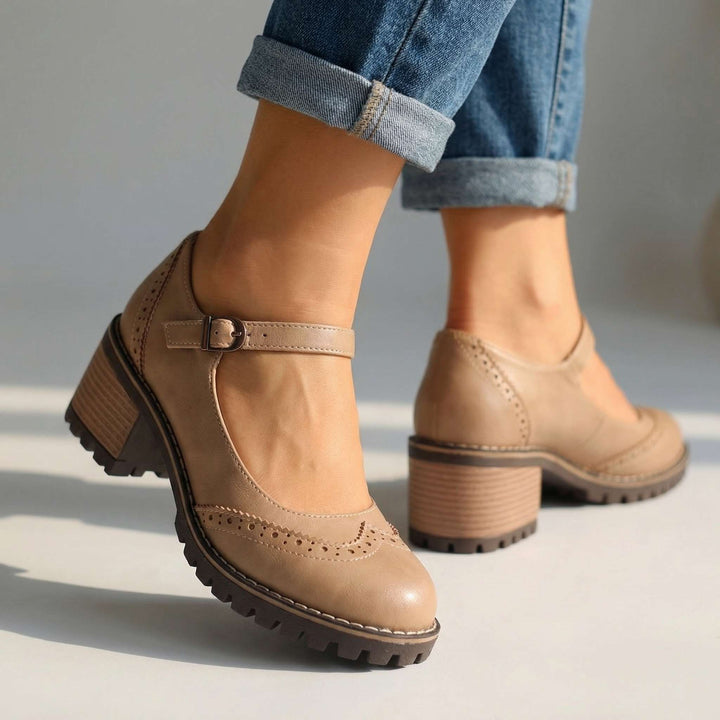 Veloura | Vintage Strap Heels