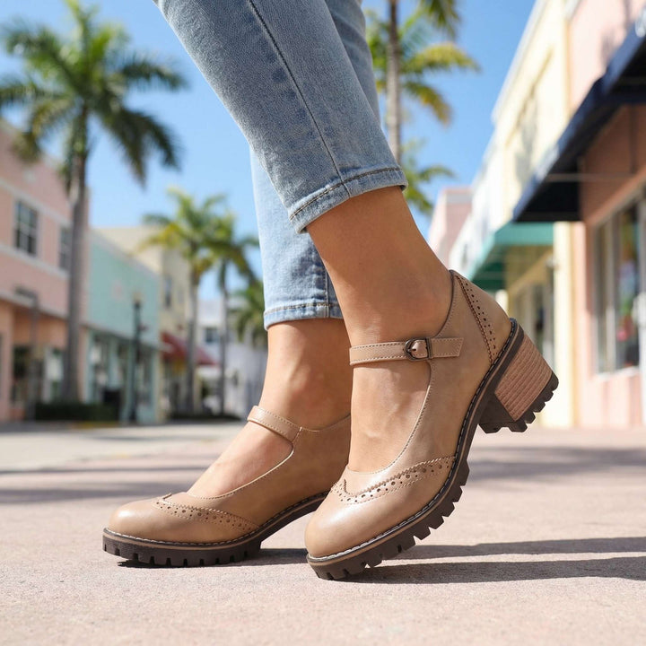 Veloura | Vintage Strap Heels