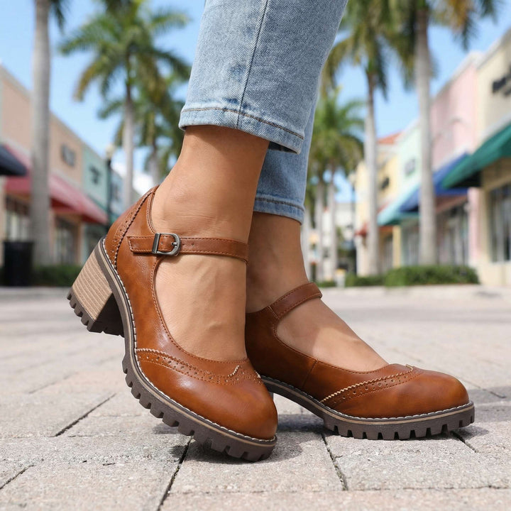 Veloura | Vintage Strap Heels