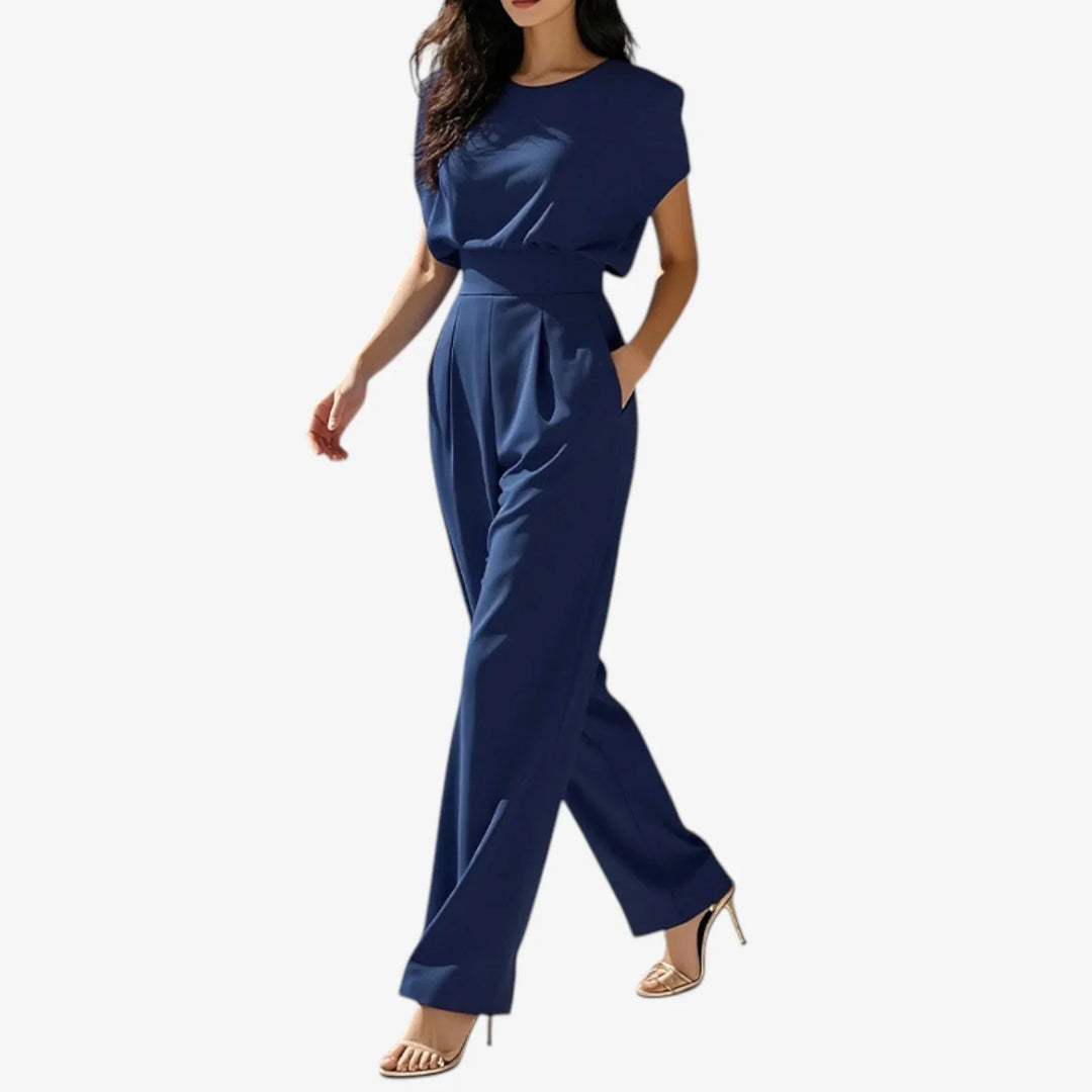 Eloria | Elegant Belted Jumpsuit