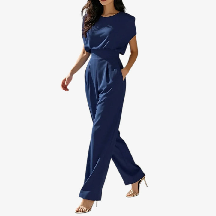 Eloria | Elegant Belted Jumpsuit