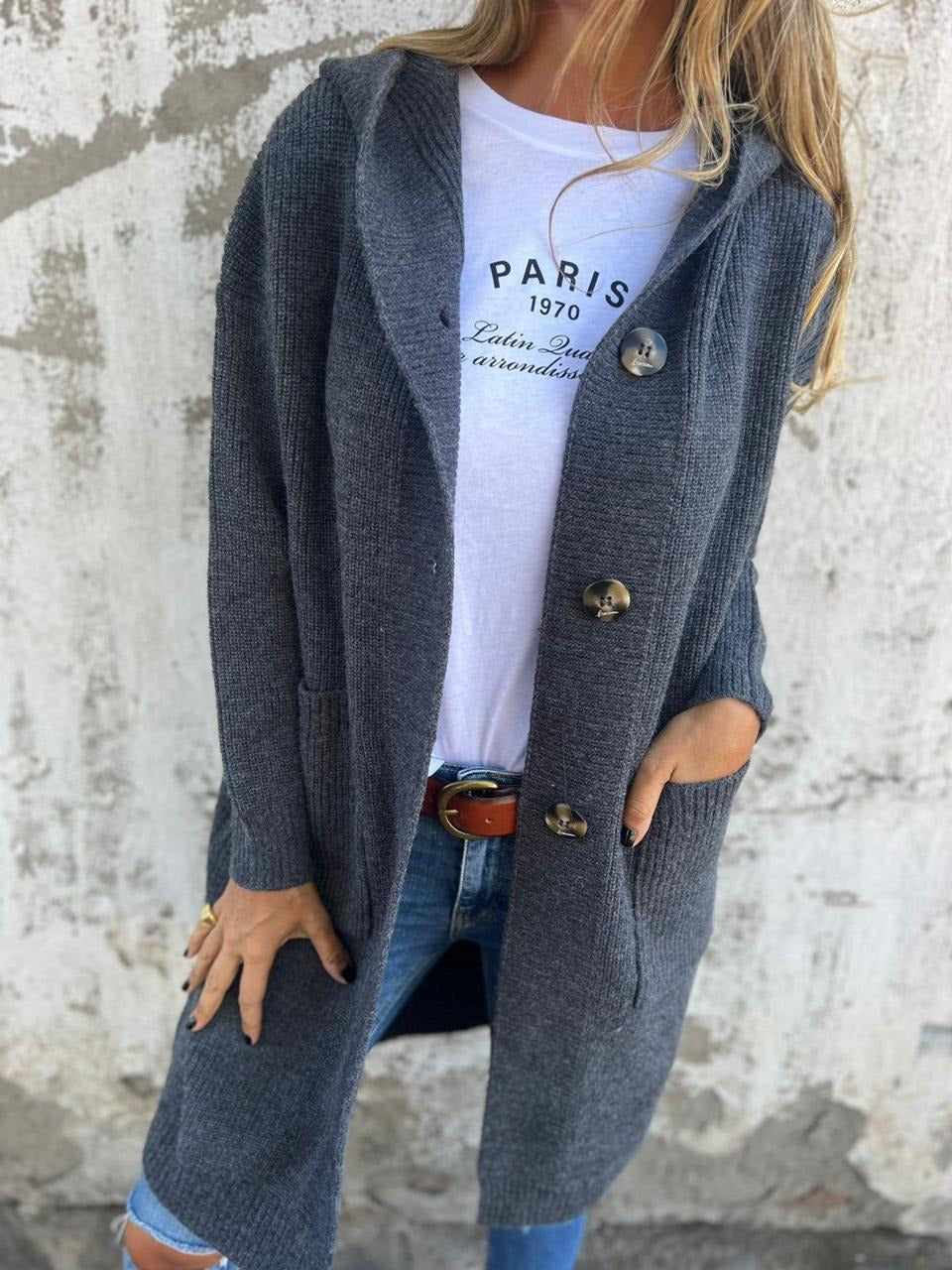 Clarissa | Extended Length Hooded Cardigan