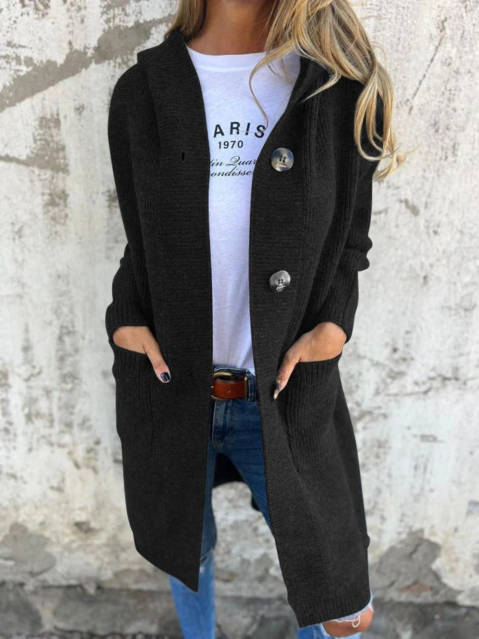 Clarissa | Extended Length Hooded Cardigan
