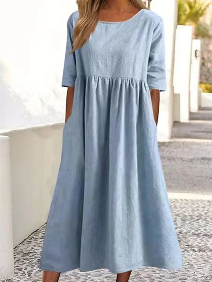 Esra | Women's Figure-Hugging Light Dress