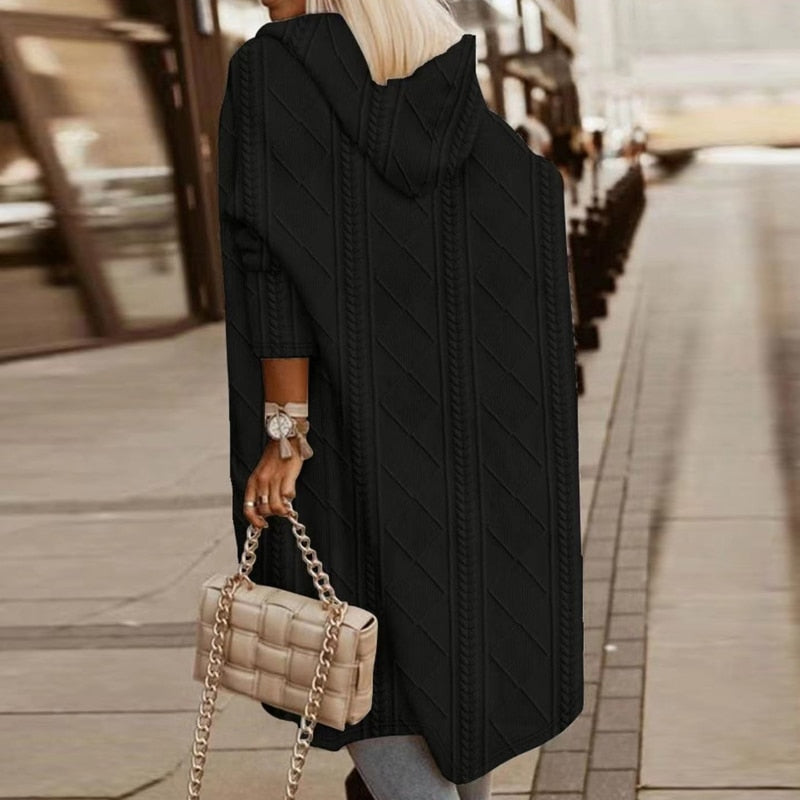 Fayra | Extended Length Hooded Cardigan
